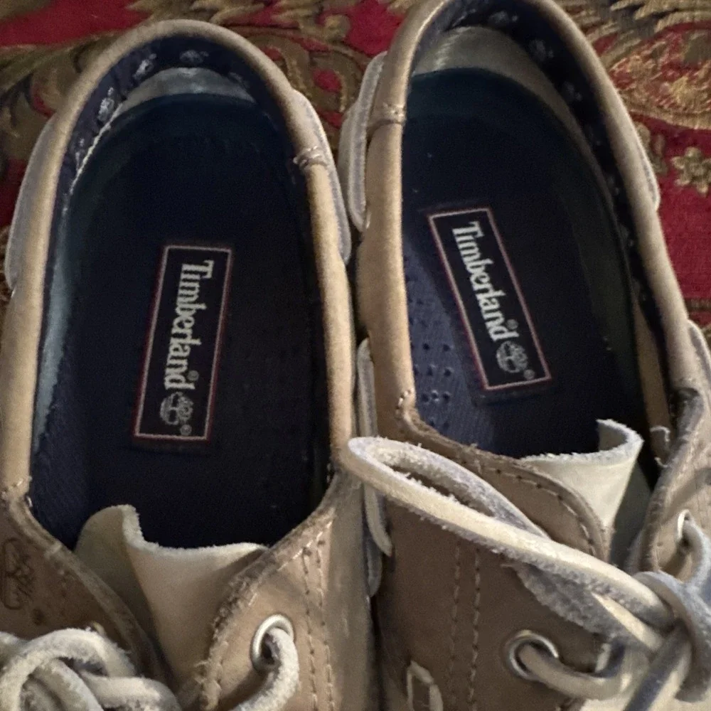Timberland Dock Shoes 8 M Men's Beige And Tan